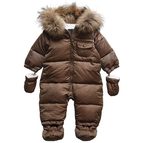 fendi baby clothes|fendi baby snowsuit.